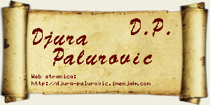 Đura Palurović vizit kartica
